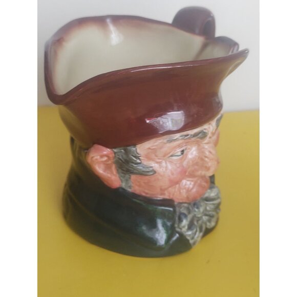 Rare Antique Large Old Charlie Toby Jug Royal Doulton 5 3/4" x 8" - Picture 6 of 11